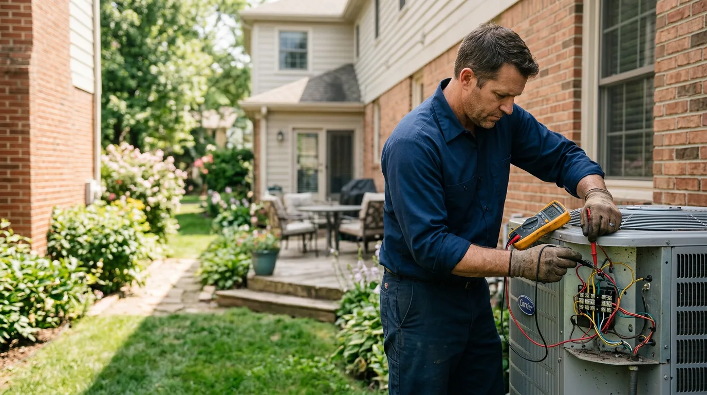 HVAC technician working near Cordova, AL